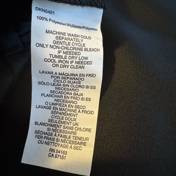 NWT 🌟 DKNY Black Satin-Finish Slacks - Picture 5 of 6